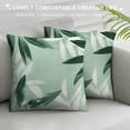 thumbnail image 3 of Acheng Short Plush Pillowcase 1 Piece - Palm Leaves with Lush Branches and Leaves, Tropical Jungle Palm Leaves with Charming Colors White, 3 of 5