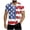01-USA-Flag, variant on Men's American Flag V-Neck Graphic T-Shirt, Short Sleeve Patriotic 4th of July Casual Tee, Quick Dry Distressed Print Summer Top, M-5XL