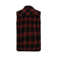 thumbnail image 3 of RongHuan Mens Sleeveless Flannel Shirt Plaid Casual Button Down Shirts Vest Loose Fit Lapel Sports Tank Tops, 3 of 4