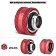thumbnail image 4 of Sanpyl Acoplamiento de enfriamiento de Agua, OD 14MM Tubo rígido Conector de Accesorios de Tubo de enfriamiento de Agua(4 Piezas Rojo) EOTVIA No, 4 of 6