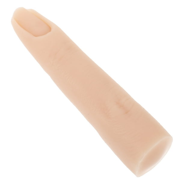 ColoMX Dedo falso, práctica de uñas reutilizable, dedo realista, práctica de uñas, dedo de silicona para práctica de uñas