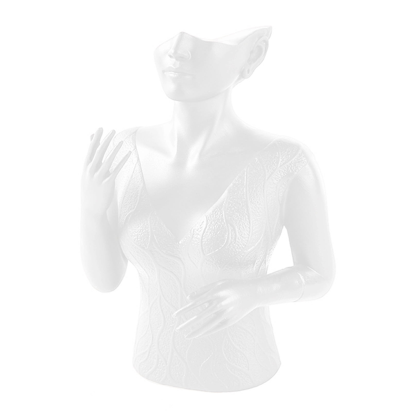 Portable Head Bust Stand Mannequin Decorative Head Mannequin Bust Organizers For Jewelry Display In Retail Settings