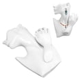 thumbnail image 1 of Mannequin Jewelry Stand, Resin Multifunctional Stable Structure Lightweight White Jewelry Display Holder  for Rings Necklaces Storage, 1 of 8