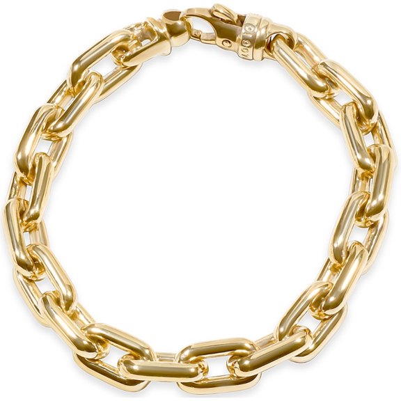 Pompeii Men's Link 14k Gold (88gram) or Platinum (144gram) 10mm Bracelet 9.25" (,)