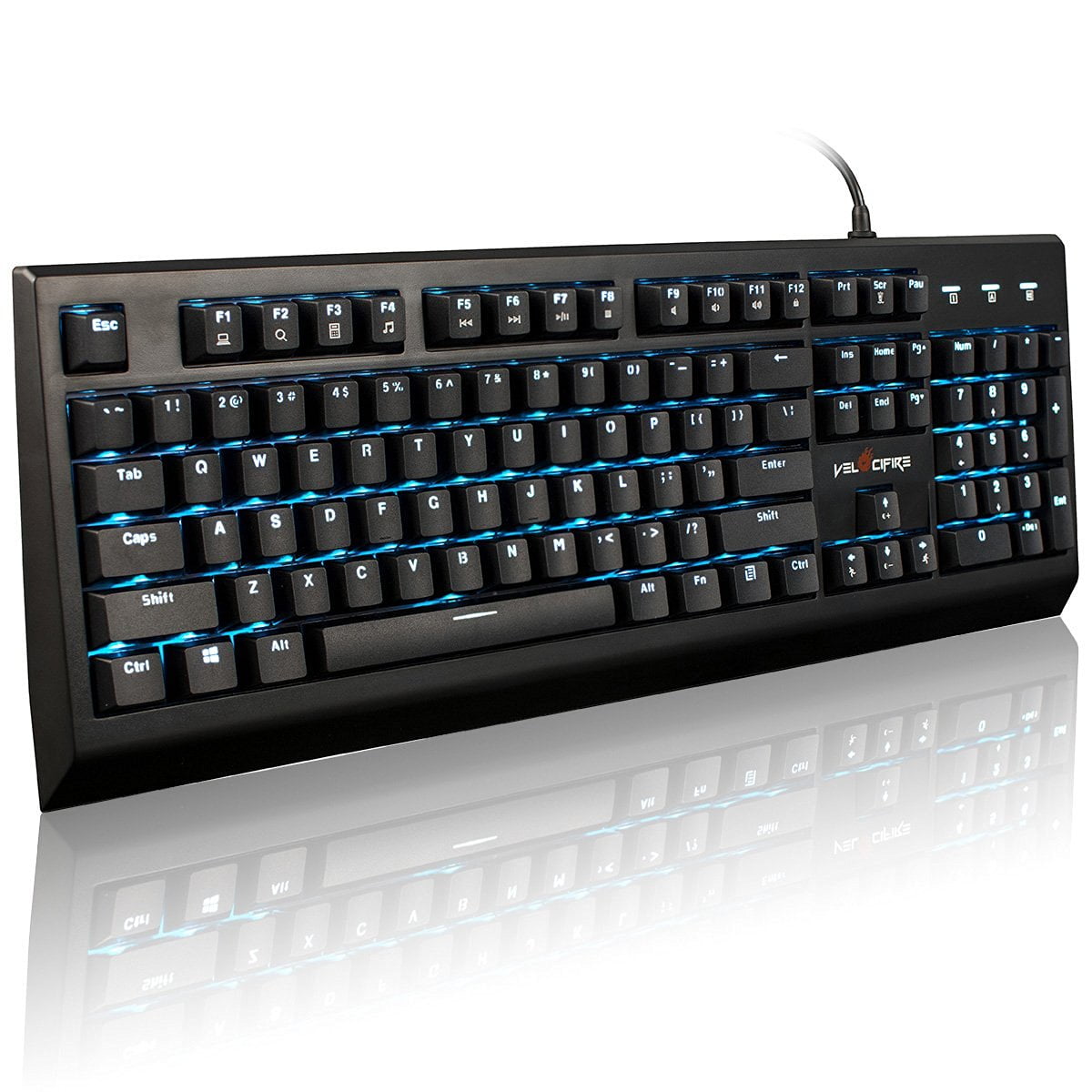 Velocifire vm01 mechanical keyboard 104 key full size with brown