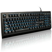 Velocifire VM01 Mechanical Keyboard 104-Key Full Size with Brown Switches LED Illuminated Backlit Anti-ghosting Keys