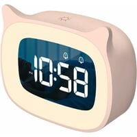 Réveil Enfant Soleil Et Lune LED Avec Veilleuse Et Sons Apaisants - Bleu