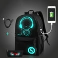 thumbnail image 3 of FANTADOOL City Jogging Bags Outdoor Luminous Sports Backpack With USB Charge Port (Not Include Power), Students Anti-Theft Laptop Backpack, 3 of 6