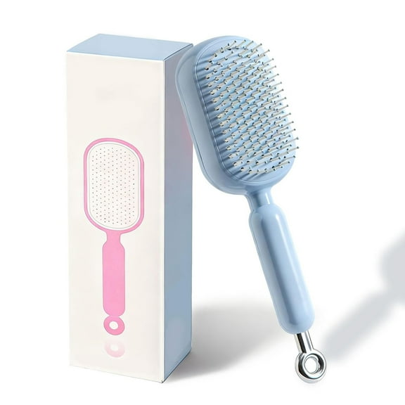 Retractable Cushion Massage Comb- One-Click Hair Removal, Anti-Static & Tangle-Free Design, Gently Reduces Breakage for All Hair Types