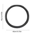 thumbnail image 3 of Car Steering Wheel Cover, Thin Anti-Slip Fiber Handle, Sports Style Grip, All Season Comfortable Interior Accessory, Universal Fit for Cars and Trucks, 3 of 6