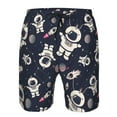 thumbnail image 3 of Salouo Cartoon Spaceship Pattern Swim Trunks for Men,Men's Hawaiian Bathing Suit Swimsuits Quick Dry Swimming Board Shorts Beach Shorts with Pockets-Large, 3 of 6