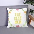 thumbnail image 4 of YAOMOBB Pillow Cover Happy Mother's Day Pillowcase Soft Letters Design Zipper Closure Festival Gift, 4 of 6