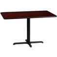 thumbnail image 2 of BizChair 30'' x 48'' Rectangular Mahogany Laminate Table Top with 23.5'' x 29.5'' Table Height Base, 2 of 4