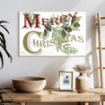 thumbnail image 3 of Elephant Stock Vintage Merry Christmas Wall Art - Horizontal Canvas Wall Art - Living Room Wall Decor - Holiday Canvas - White And Gray Decor By Cindy Jacobs - 24" x 16", 3 of 8