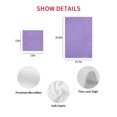 thumbnail image 7 of Lavender Burlap Texture Kitchen Dish Towels for Drying Dishes Set of 2, Farmhouse Vintage Lavender Waffle Weave Microfiber Hand Tea Bathroom Towels Quick Dry & Absorbent Towel 12x12, 7 of 7