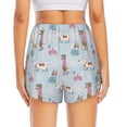 thumbnail image 4 of Goofa Cute Snowflake Dachshund Printed Women 2 in 1 Running Shorts,Quick Dry Athletic Workout Shorts,High Waisted Athletic Shorts with Liner Pockets-Medium, 4 of 9