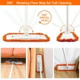 thumbnail image 4 of JEHONN Microfiber Dust Mop with 1 Pads for Wet Dry Floor Cleaning (Orange), 4 of 7