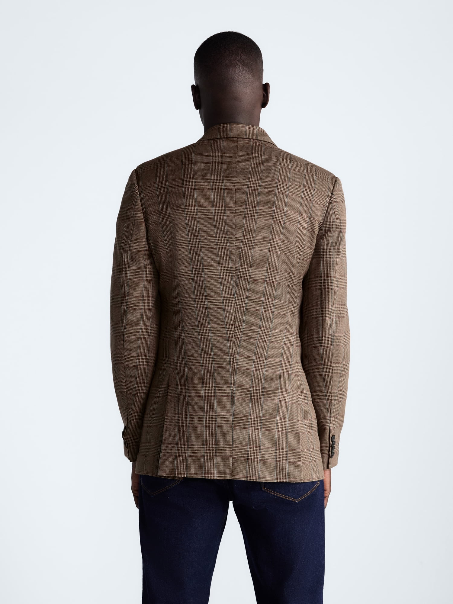 Free Assembly Men's Plaid Patch Pocket Blazer, Sizes XS-L
