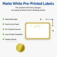 thumbnail image 3 of Avery Labels, 2" x 3", Gold-Metallic Ornaments, Matte, 80ct, 3 of 10