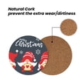 thumbnail image 4 of Xecao Cute Christmas Gnomes (2) for MDF Cork Coaster 4 Pcs,Drink Coasters,Suit for House Warming Gifts New Home ,Coffee Table Decor-Round Shape, 4 of 7