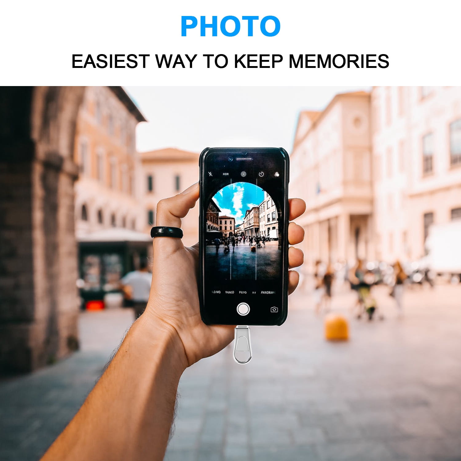 USB C Flash Drive 64 GB for Android Phones OTG Photo Stick External Storage TOPESEL Swivel USB 3.0 Thumb Drive Silver