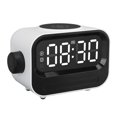 thumbnail image 3 of Reloj Despertador Digital 3 en 1 Pantalla LED 15W Configuración de 2 Alarmas Reloj Digital con Carga Inalámbrica de 15W y Función de Altavoz Bluetooth Blanco, 3 of 5