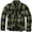 Black Olive Check, variant on Adult Male Flannel Lumber Jacket, Color: Black Gray Ch, Size: XXL