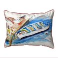 thumbnail image 1 of Betsy Drake ZP656 Coussin Extra Large 20 x 24 Po. Barque au Quai, 1 of 1