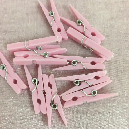 Girl Decoration - 60 PIECES PINK PLASTIC BABY CLOTH PINS BABY SHOWER FAVORS PARTY DECORATION GIRL