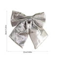 thumbnail image 3 of YIMWNYI Cheer Bow with Ponytail Holders, Glitter Hair Accessories, Strong Elastic Hair Ties, Cheerleader Outfit Decoration, Stylish and Durable Ribbon Bows, Perfect for Christmas Gifts, 3 of 6