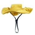 thumbnail image 4 of TISHITA Dog Hat Adjustable Drawstring Sun Protection for Small Medium Large Dogs Outdoor L Yellow, 4 of 8