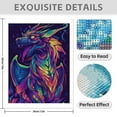 thumbnail image 3 of Diamond Art Kit for Adults, Vibrant Dragon Fantasy Artwork Diamond Painting for Adults Beginners, 5D DIY Diamond Art Painting Kits, Colorful Diamond Painting Craft for Home Decor 12x16, 3 of 7