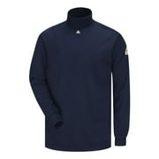 Navy Tagless Mock Turtleneck