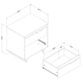 thumbnail image 2 of South Shore Noah, Contemporary Nightstand,  Beige, 2 of 10