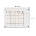 thumbnail image 7 of Parisloft Reusable Clear Acrylic Monthly Calendar Dry Erase Board for Wall, Modern Wall Month Planner Organizer for Office, Home, School, 35.5 x 23.6 Inch, Gold, 7 of 7