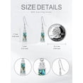 thumbnail image 4 of CACA LADY Lighthouse Earrings 925 Sterling Silver Natural Abalone Shell Lighthouse Dangle Earrings Jewelry Gifts, 4 of 5