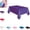 Purple, variant on Large Solid Color Disposable Tablecloth – Plastic Square Table Cover for Birthday Parties, Events, Clean Tablecloth for Buffet, Wedding, Picnic