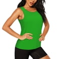 thumbnail image 2 of Lsque Green Printed Workout Tank Tops for Women, Athletic Sports Tank Tops, Compression Sleeveless Dry Fit Shirts,Sleeveless Yoga Shirt-Medium, 2 of 9