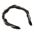 thumbnail image 6 of Unique Bargains 1 Pcs Women Knotted Headbands Fashion Vintage Rhinestone Hair Bands Hair Accessories Gray, 6 of 7