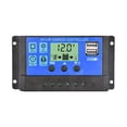 thumbnail image 2 of Solar Charge Controller 12V/24V PWM 10A 30A With Adjustable LCD Display Timer Setting ,Widely Compatibility, 2 of 6