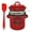 Bacon Grease Container-Red-A9, variant on 2026 New 46oz Bacon Grease Container – Enamel Farmhouse Jar with Strainer & Food-Grade Spatula, Large Capacity Grease Saver for Kitchen Storage Green