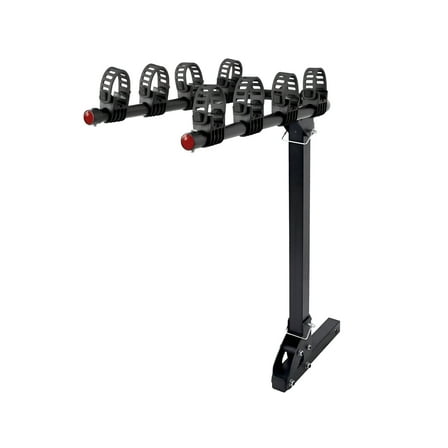 Ozark Trail 4-Bicycle Hitch Mounted Steel Bike Rack, Carry up to 132lbs,Foldable Design