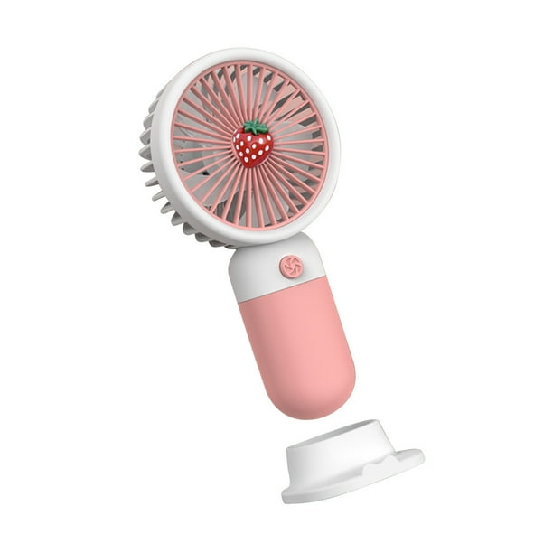 Matsuzay Mini ventilador de mano recargable para estudiantes, estudio, escritorio, ventiladores de aire de bolsillo, deportes, ocio, soporte para Electrodomésticos Rosa Matsuzay HA061183-01B