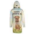 thumbnail image 2 of Cute Chesapeake Bay Retriever Loves Dad Happy Father's Day All Over Print 3D Hooded Duffle Toggle Coat Chessie Dog Lover - 12008, 2 of 6
