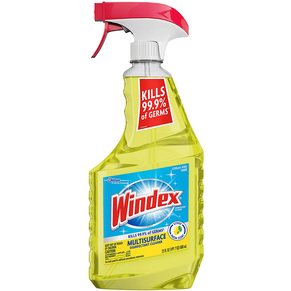 Windex MultiSurface Cleaner and Disinfectant Spray Bottle, Scent