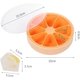 thumbnail image 2 of Cubitera de silicona con tapa en forma de naranja con 8 compartimentos, frigorífico St. BPA, para refrescos, zumos de leche, cócteles y bebidas. Sailing Electrónica, 2 of 4