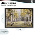 thumbnail image 4 of Stupell Industries Traditional Impressionist Birch Trees & Fall Leaves Black Floating Frame Canvas Art, 25 x 17, by Jacky Ngan, 4 of 8