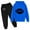 Blue, variant on Kiijoy Toddler Girls Outfits Football Graphic Long Sleeve Hoodie Sweatpants Set, Sizes 3-4T