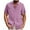 Pink, variant on CHGBMOK Mens Dress Shirts Casual T-shirt Solid Short Sleeve Stand Collar Buttons Pullover Blouse Sizes S-5XL