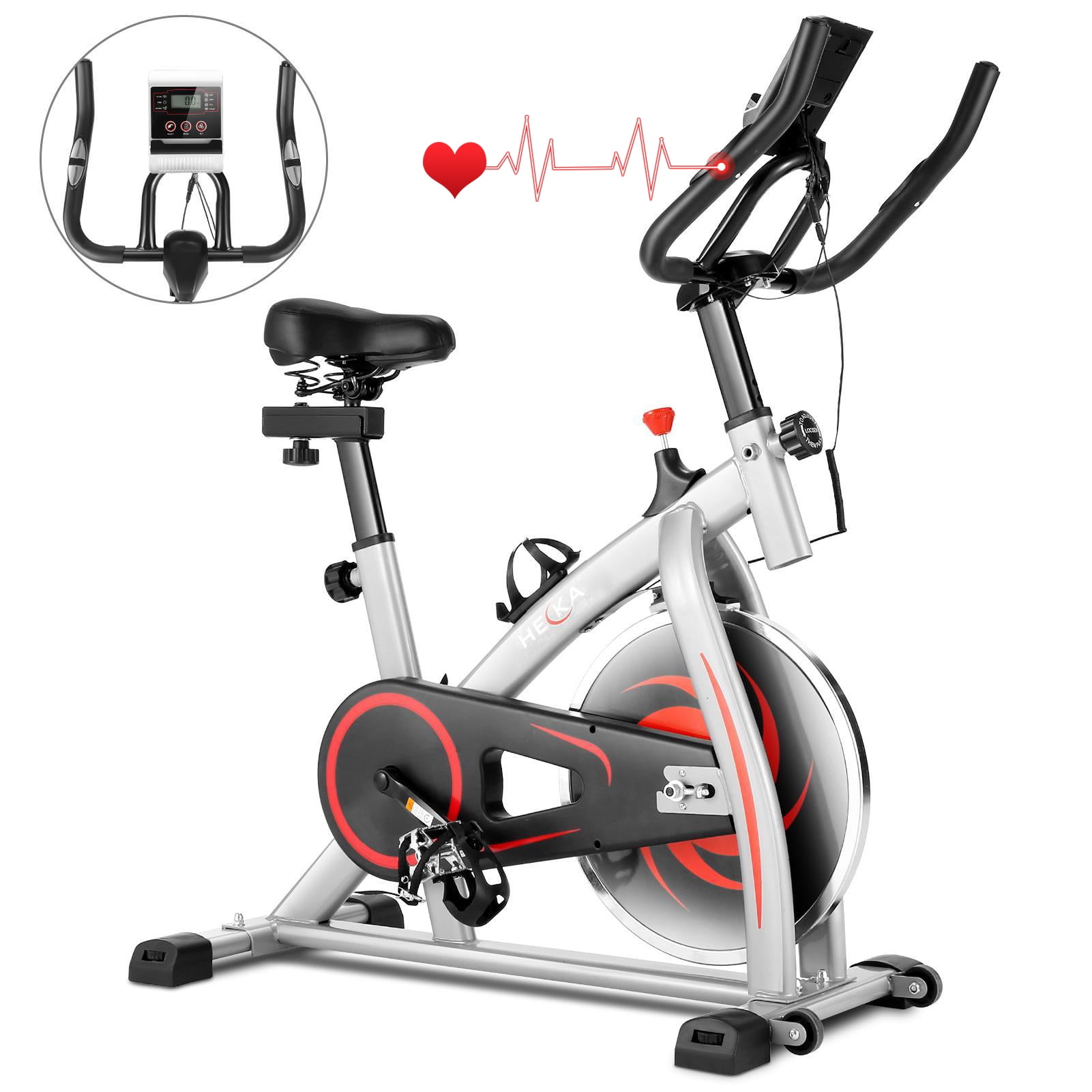 Details about   HEKA Indoor Stationary Exercise Bike Bicycle Cardio Cycling Training Trainer #~ 